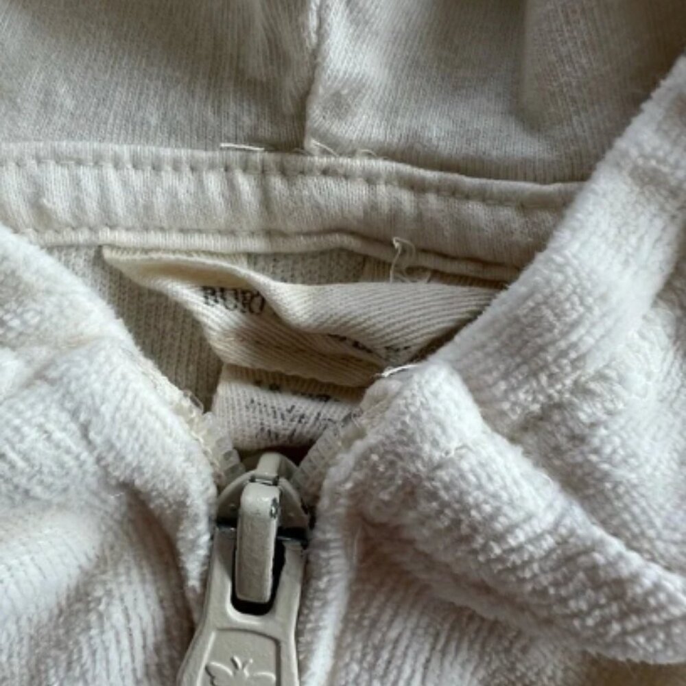 Burts Bees Cream Hoodie Size 18mos - Picture 4 of 4